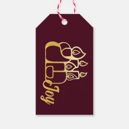 Minimalistische Kerzen Geschenkanhänger