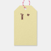 Minimalistische Kerzen Geschenkanhänger (Rückseite)