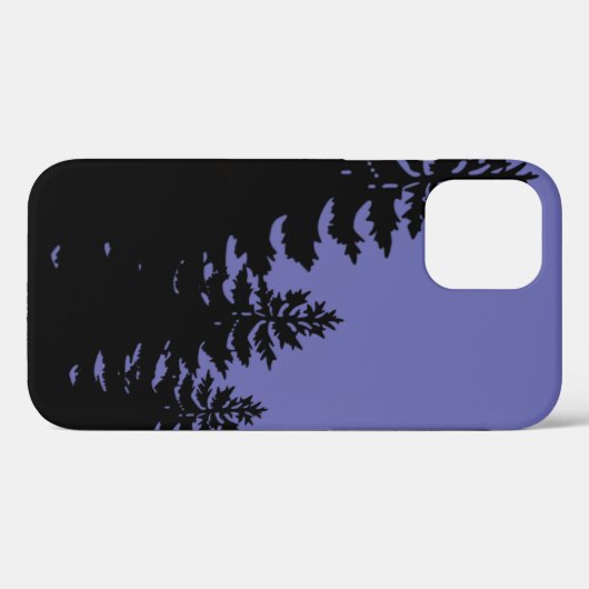 Minimalistische Kiefer-Silhouette Cas Case-Mate iPhone Hülle (Rückseite (Horizontal))