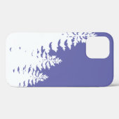 Minimalistische Kiefernwälder Silhouette Case-Mate iPhone Hülle (Rückseite (Horizontal))
