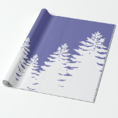 Minimalistische Kiefernwälder Silhouette Geschenkpapier (Ungerollt)