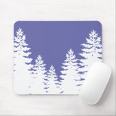 Minimalistische Kiefernwälder Silhouette Mousepad (Mit Mouse)