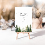 Minimalistische Kiefernwälder Tischnummer<br><div class="desc">Minimalistische Waldkiefernbäume Tischnummer Matching Artikel verfügbar.</div>
