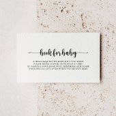 Minimalistische Kinderdusche Anfrage Begleitkarte