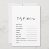 Minimalistische Kinderdusche "Baby Predictions" Sp (Vorderseite)
