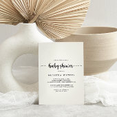 Minimalistische Kinderdusche Einladung