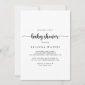 Minimalistische Kinderdusche Einladung (Vorderseite)