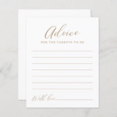 Minimalistische Kinderduschkarte (Vorne/Hinten)