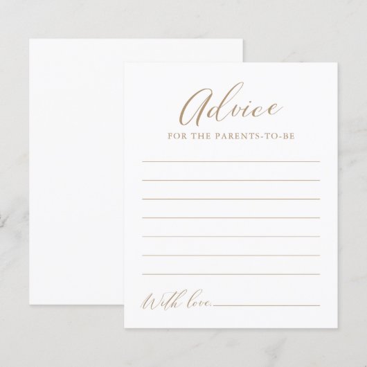 Minimalistische Kinderduschkarte (Vorne/Hinten)