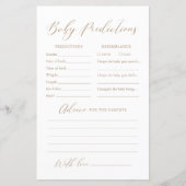 Minimalistische Kindervoraussagen und Ratschläge (Vorderseite)