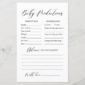 Minimalistische Kindervoraussagen und Ratschläge (Vorderseite)