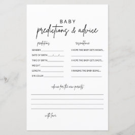 Minimalistische Kindervoraussagungs- und Beratungs