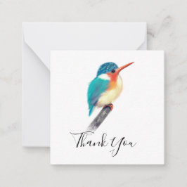 Minimalistische Kingfisher Bird Vielen Dank, dass  Mitteilungskarte