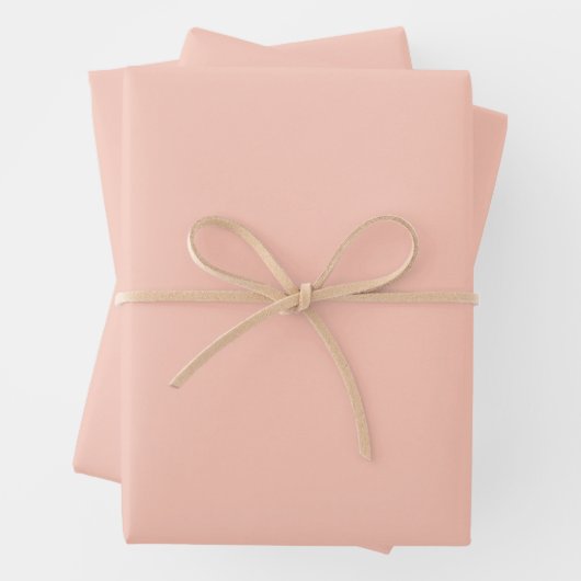 Minimalistische Kirschblüte solide schlichte elega Geschenkpapier Set (Beispiel)