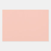 Minimalistische Kirschblüte solide schlichte elega Geschenkpapier Set (Vorderseite)