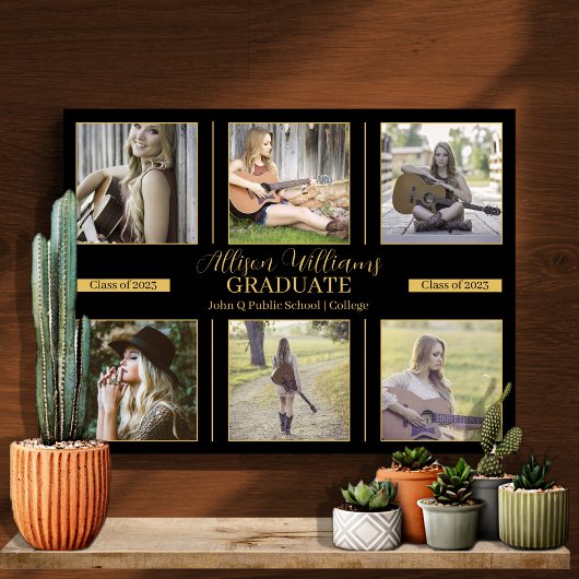 Minimalistische Klasse 6 Foto 2023 Abitur Leinwanddruck