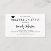 Minimalistische Klasse des Graduiertenstudiums 202 Begleitkarte (Vorderseite)