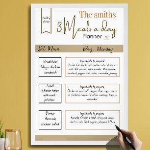 Minimalistische Klasse Erde Tone 3 Essen am Tag Pl Poster