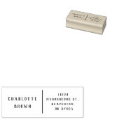 Minimalistische klassische, einfache Rücksendeadre Gummistempel (Stempel)