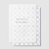 Minimalistische klassische feierliche Hochzeit Pergament Einladungen (Versetzt (Einladung))