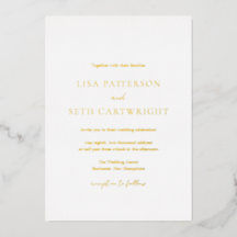 Minimalistische klassische Hochzeit