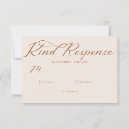 Minimalistische klassische Hochzeit mit einfachem  RSVP Karte