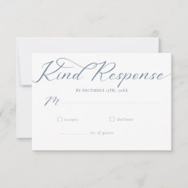 Minimalistische klassische Hochzeit mit einfachem  RSVP Karte