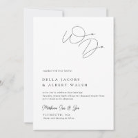 Minimalistische klassische Kalligrafie Schwarz-wei