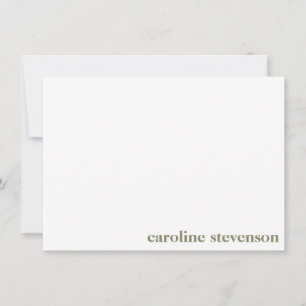 Minimalistische klassische Typografie Benutzerdefi Mitteilungskarte