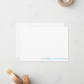 Minimalistische klassische Typografie Custom Paste Mitteilungskarte (Vorderseite/Rückseite Beispiel)