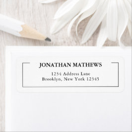 Minimalistische klassische Typografie-Quadratgrenz