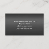 Minimalistische Klaviermusik Tutor Herzkarte Visitenkarte (Rückseite)