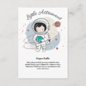 Minimalistische Kleine Astronautenpuppe Begleitkarte (Vorderseite)