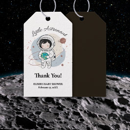 Minimalistische Kleine Astronautenpuppe Geschenkanhänger