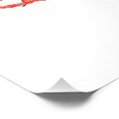 Minimalistische Koralle Poster (Ecke)