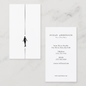 Minimalistische Körperbildhauerei Silhouette Visitenkarte (Vorne/Hinten)