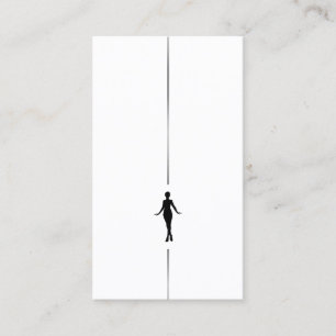 Minimalistische Körperbildhauerei Silhouette Visitenkarte