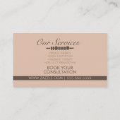 Minimalistische Körperkonturierung Körpermassage  Visitenkarte (Rückseite)