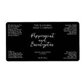 Minimalistische Kosmetik Flasche oder JAR-Etikett  (Vorne)