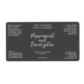 Minimalistische Kosmetika Flasche oder JAR-Etikett (Vorne)