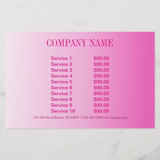 Minimalistische Kosmetologie Flyer (Hinten)