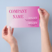 Minimalistische Kosmetologie Flyer (Handgriff)