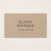 Minimalistische Kraft Card QR Code Business Card (Vorderseite)