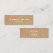 Minimalistische Kraft Modernes Beruflich Mini Visitenkarte (Vorne/Hinten)