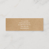 Minimalistische Kraft Modernes Beruflich Mini Visitenkarte (Rückseite)