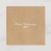 Minimalistische Kraft Modernes Beruflich Quadratische Visitenkarte (Vorderseite)