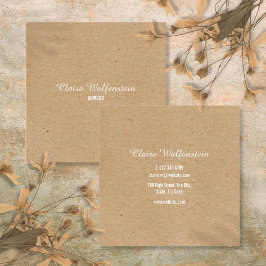 Minimalistische Kraft Modernes Beruflich Quadratische Visitenkarte