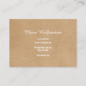 Minimalistische Kraft Modernes Beruflich Visitenkarte (Rückseite)