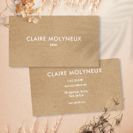 Minimalistische Kraft Modernes Beruflich Visitenkarte