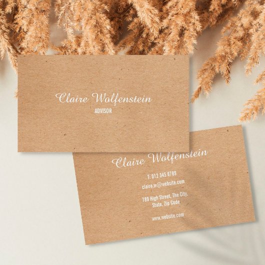 Minimalistische Kraft Modernes Beruflich Visitenkarte